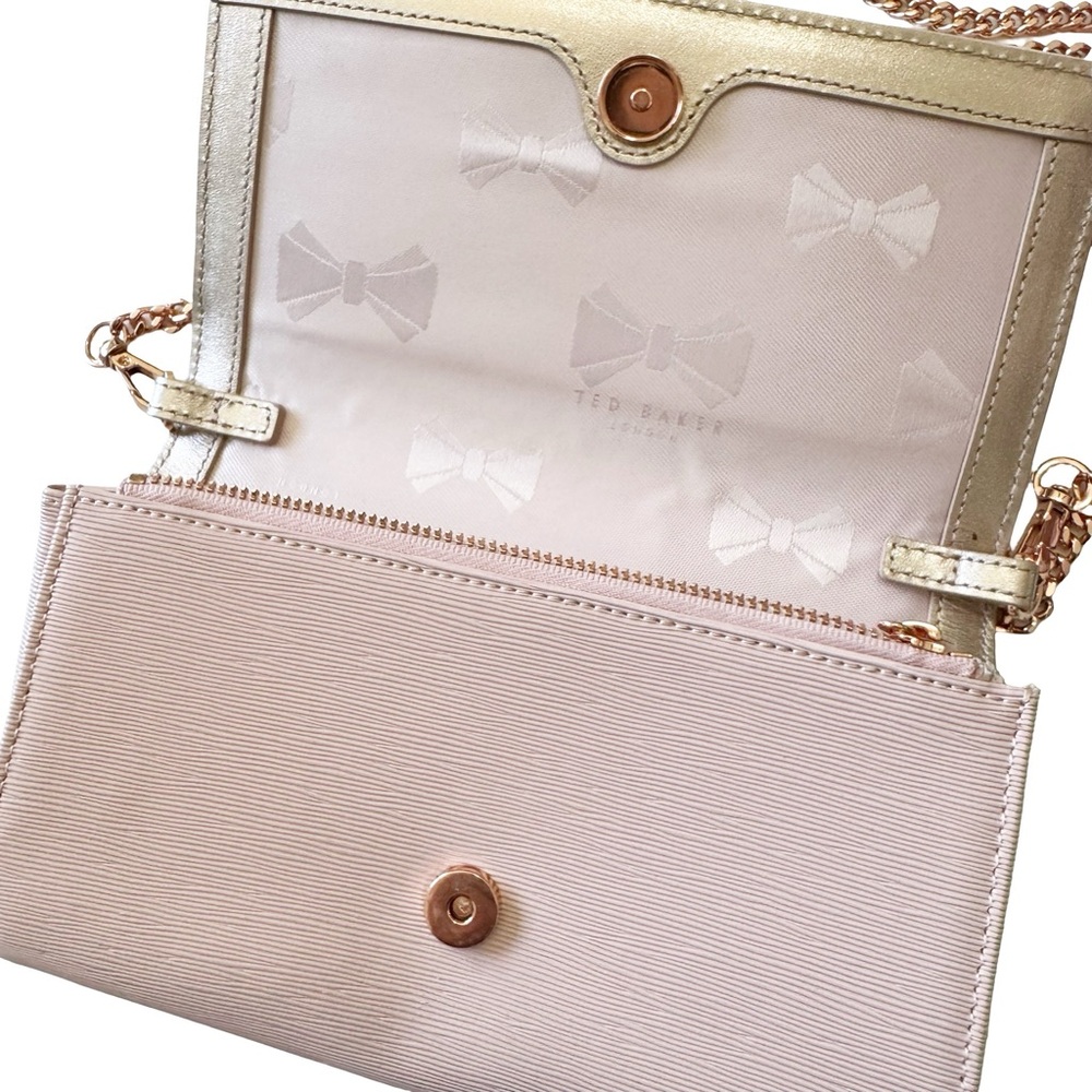 Ted Baker Matinee Pink Bow Chain Crossbody - Picture 10 of 16